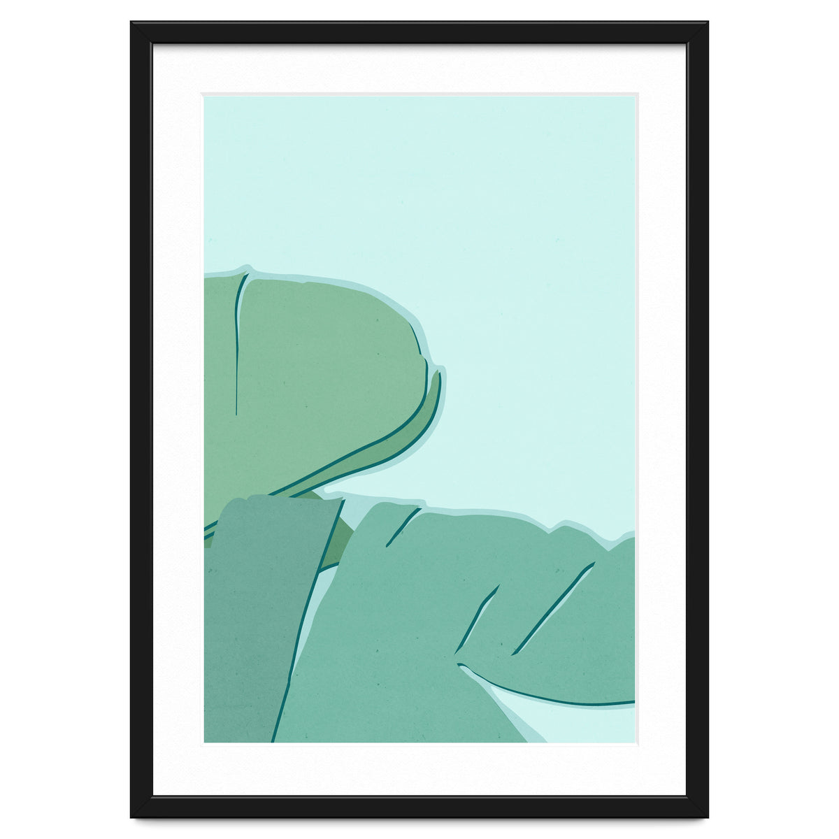 Abstract Banana Leaves Two - Greener Eden