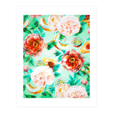 Tropical flowery fruit glitch  (Print Only) thumbnail