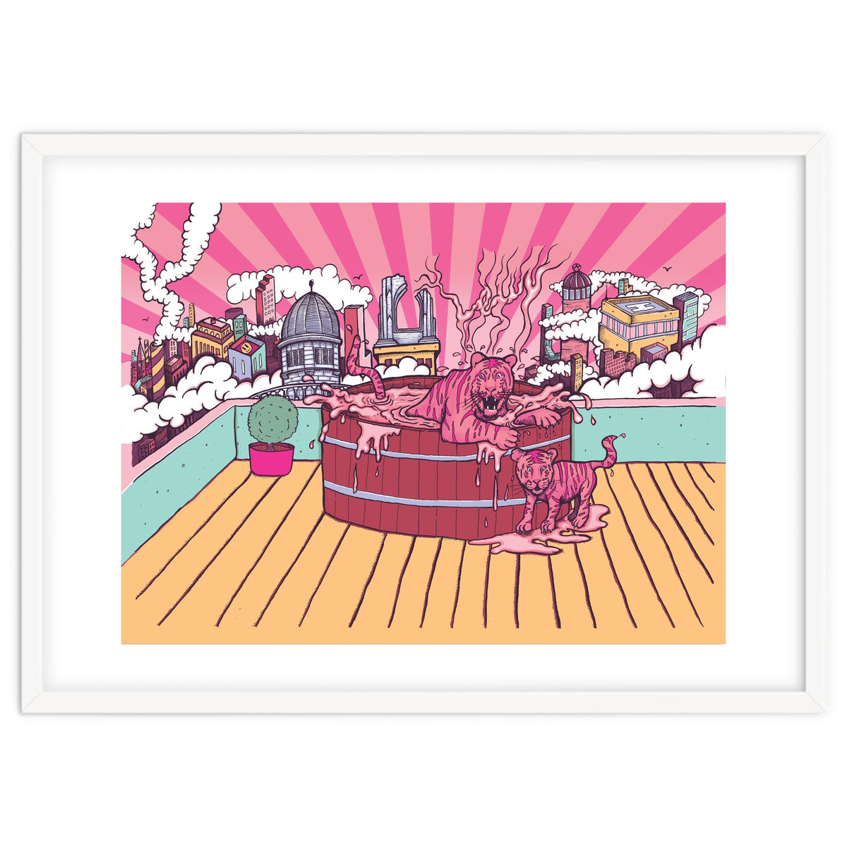 Strawberry Tigers Rooftop Jacuzzis Abbeydale Brewery x Lewy  12.4% ABV Strawberry, Chocolate, Smoked, Cherry Wood-chipped, Imperial Dessert Stout.