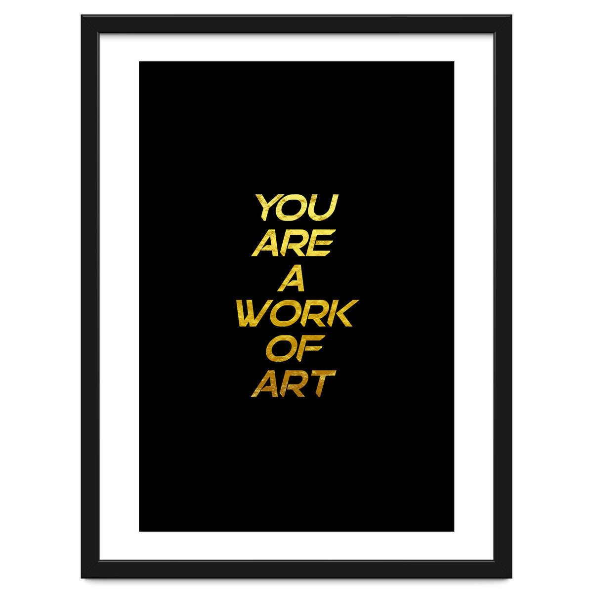 Modern Minimalist Typography You Are A Work Of Art Versión 2