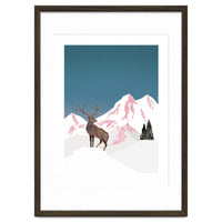 Mountain Love Winter Stag