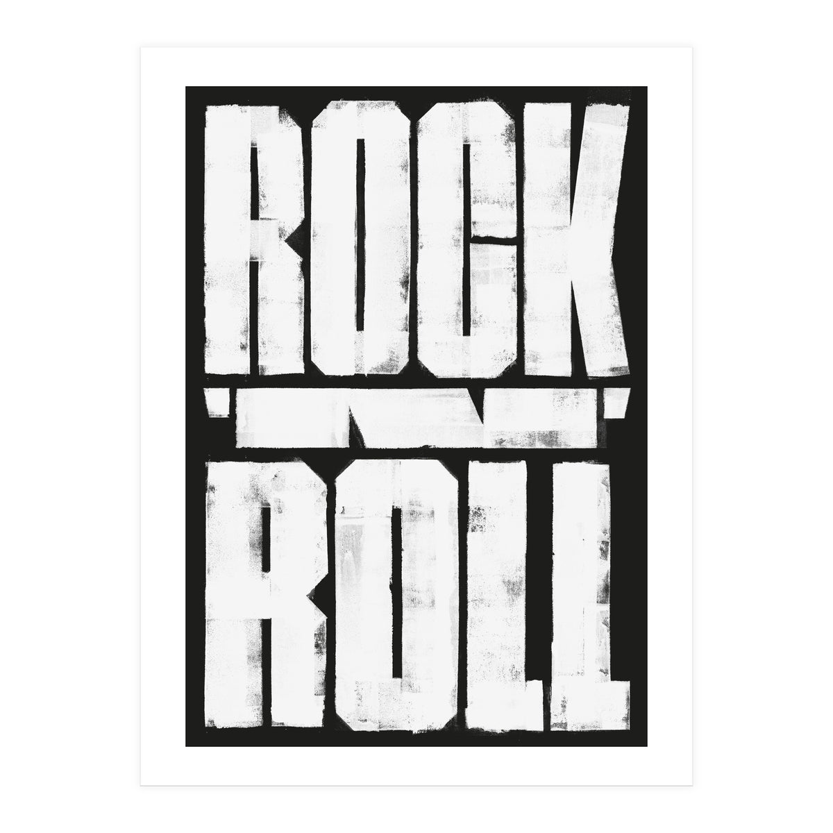 00106 Rock N Roll Print Final Bw (Print Only)