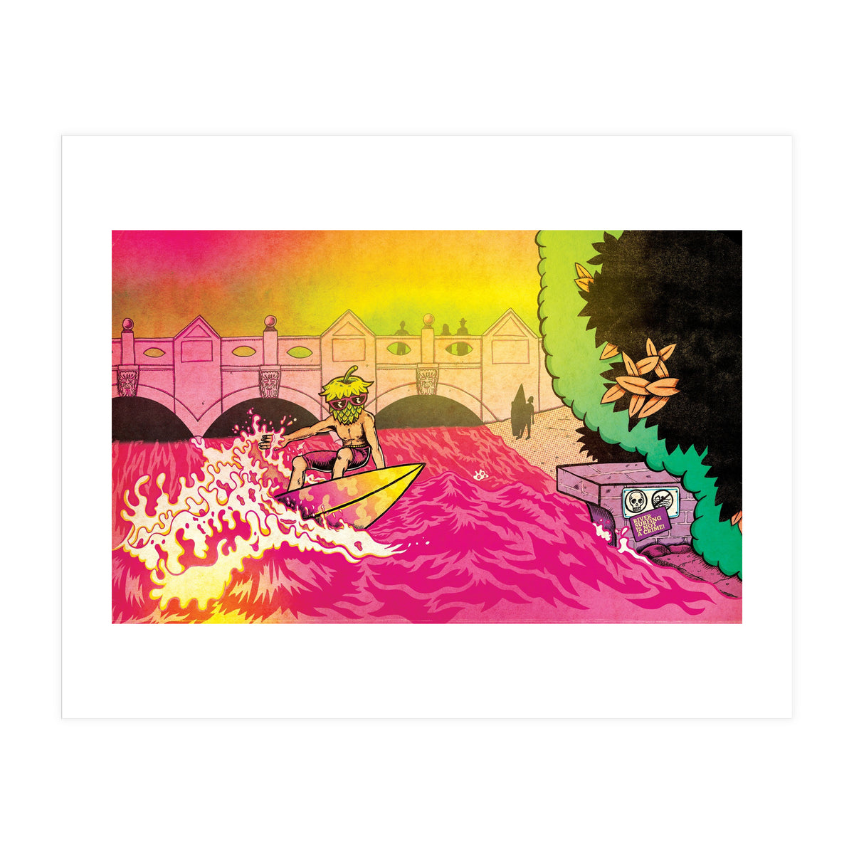 River Surfing is Not a Crime! - Hammerton Brewery - Korrekt Hefeweizen 5.1% ABV (Print Only)