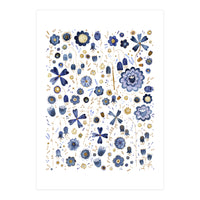 Indigo Flower Mashup (Print Only)