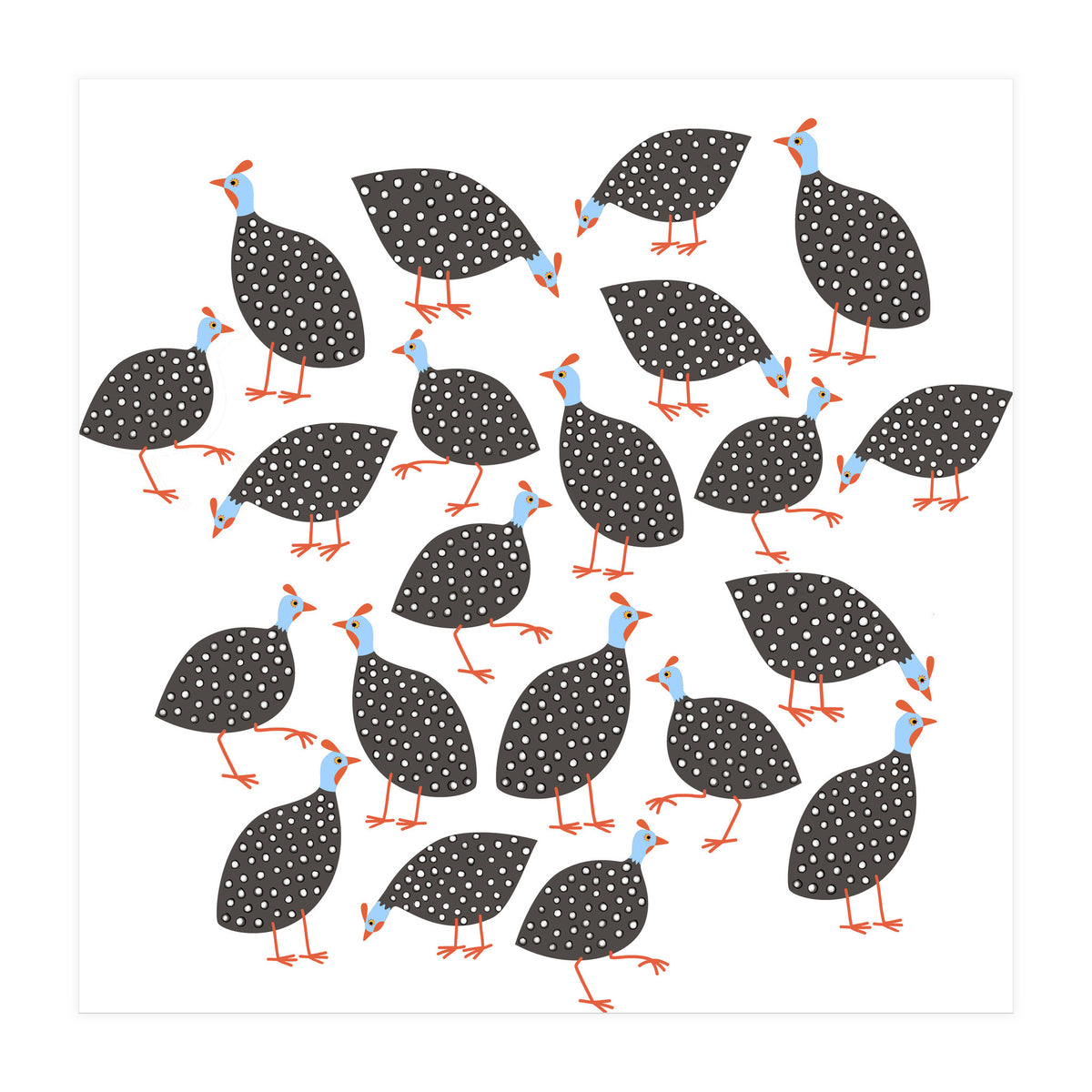Guinea Hens (Print Only)