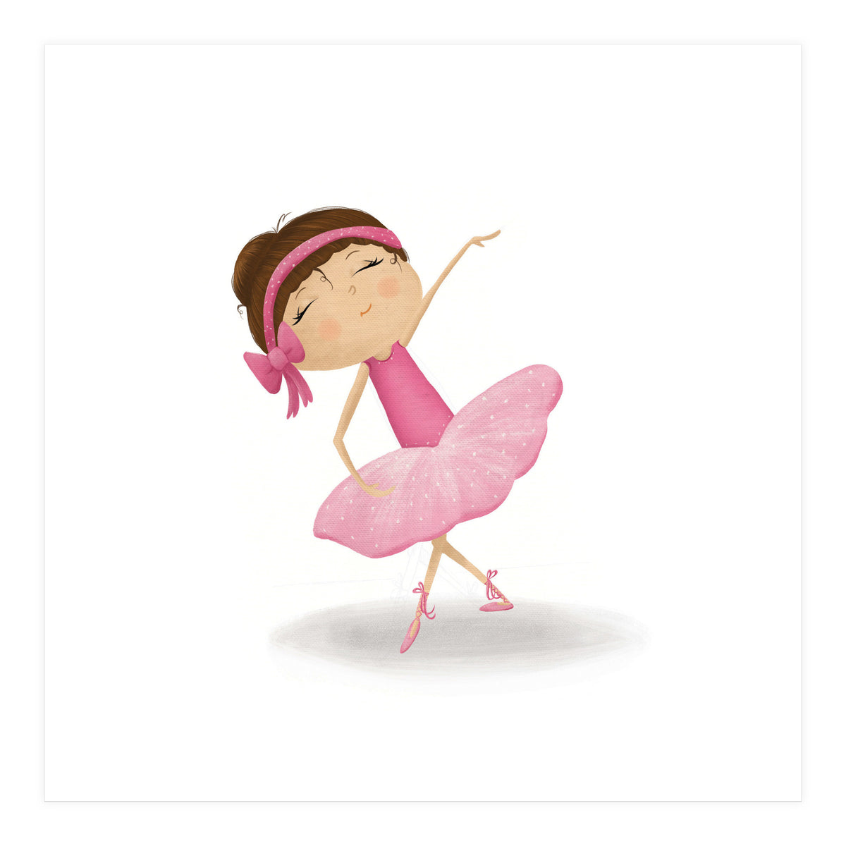Adorable Plie Ballerina Nursery Print (Print Only)