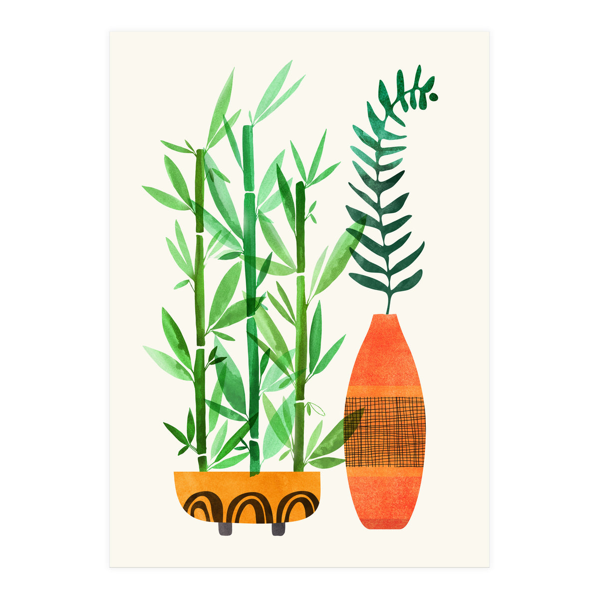 Bamboo And Fern (Print Only)
