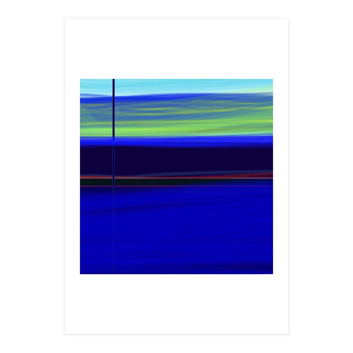 Blues on green (Print Only)