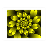 Yellow Floral Satin Wallpaper (Print Only) thumbnail