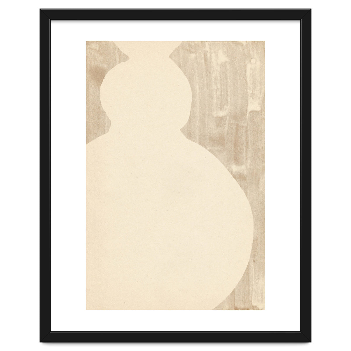 Cream tone vase silhouette