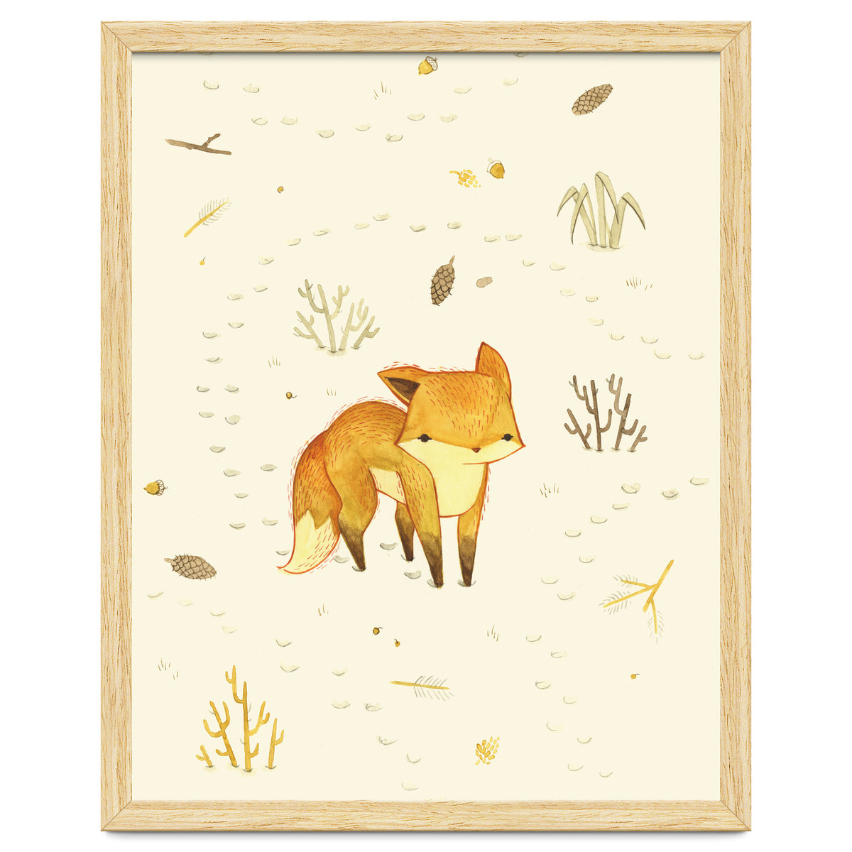 Lonely Winter Fox