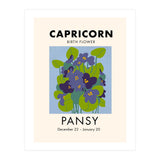 Capricorn Birth Flower Pansy (Print Only) thumbnail