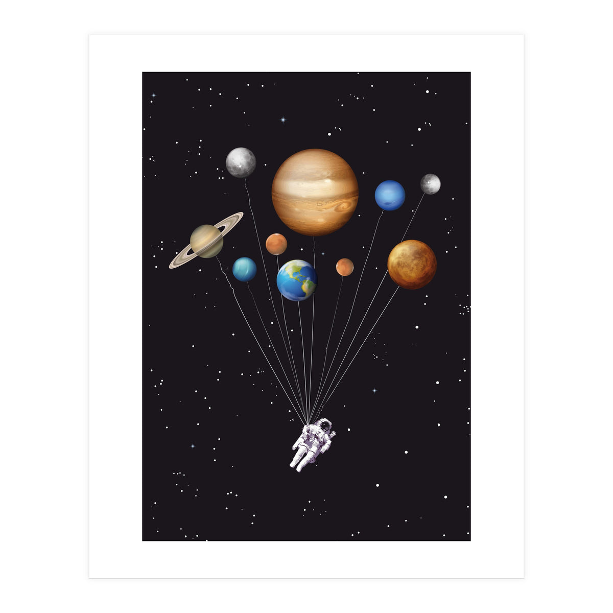 Space traveller poster (Print Only)