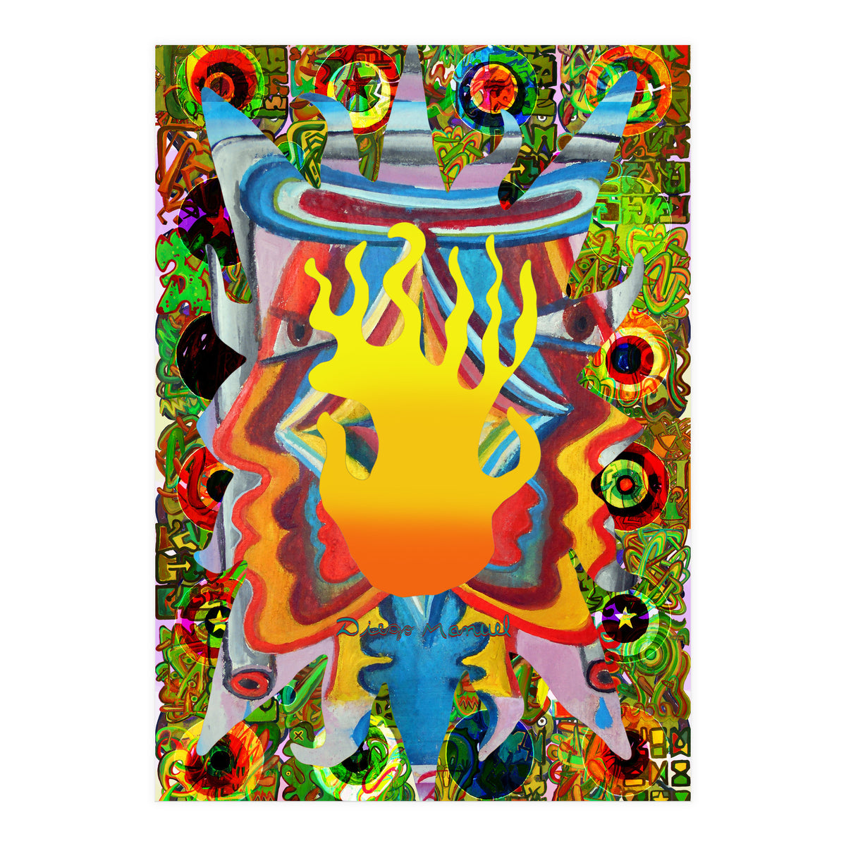 Fuego Y Graffiti 14 (Print Only)