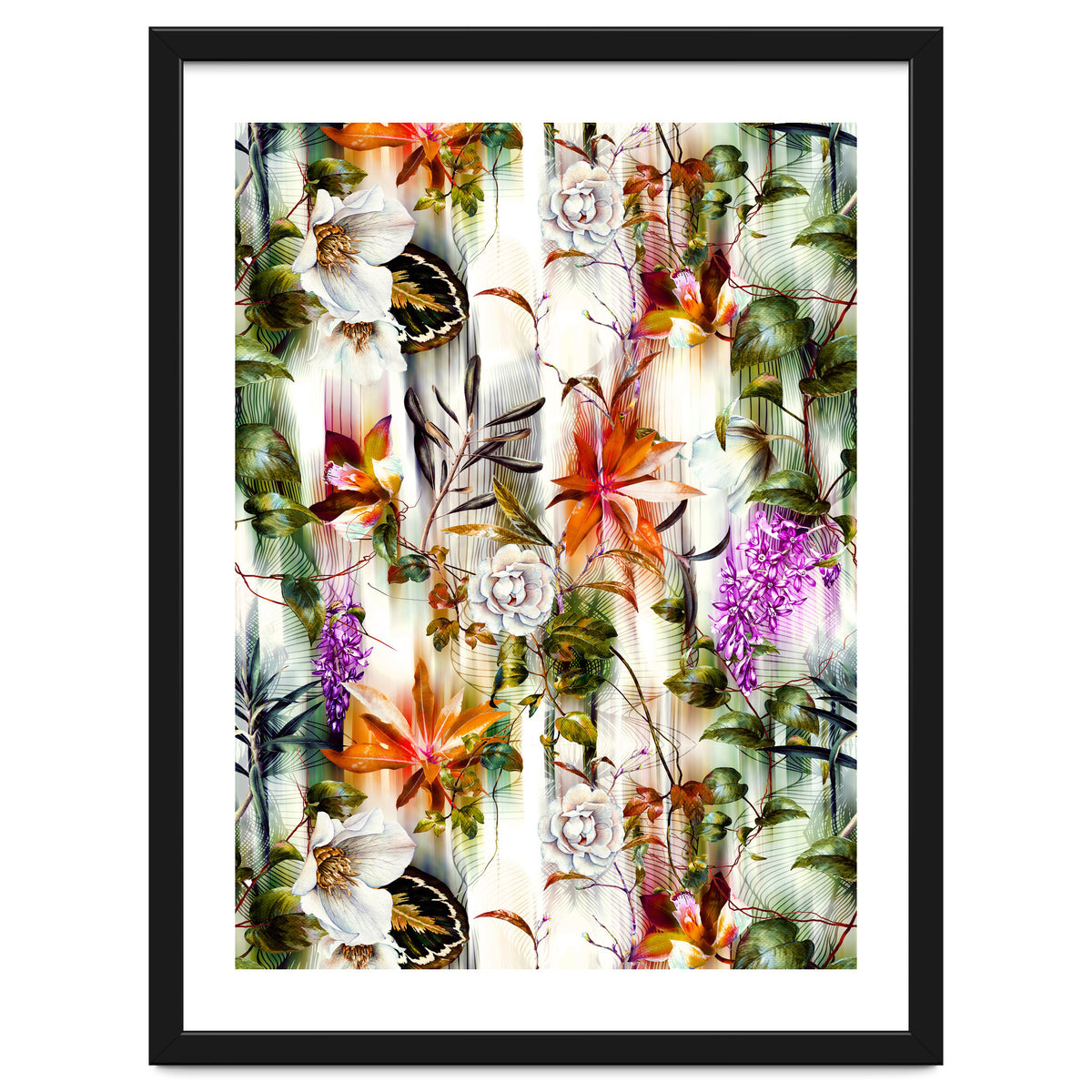 Abstract Motion Blur Floral