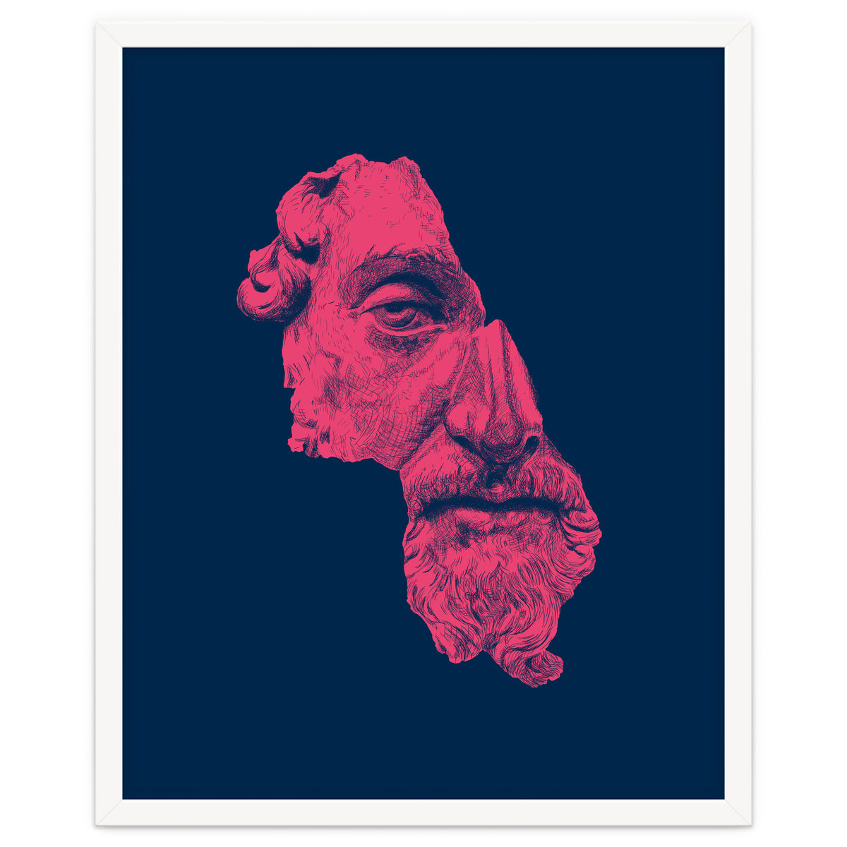 MARCUS AURELIUS ANTONINUS AUGUSTUS / prussian blue / vivid red