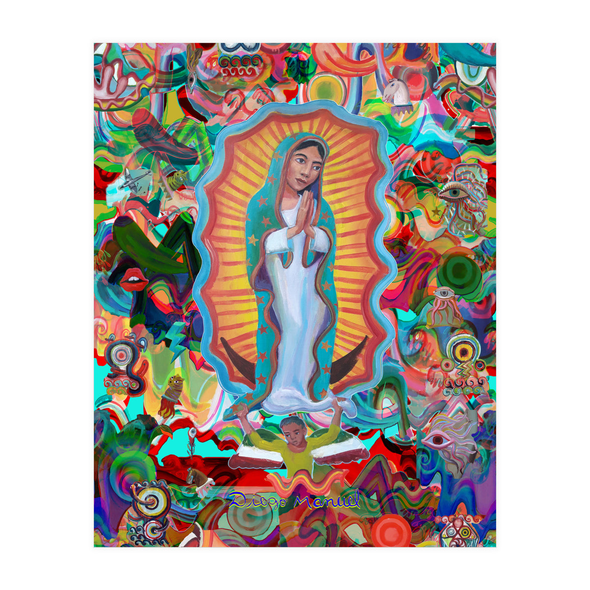 Virgen Y Graffiti 20 (Print Only)