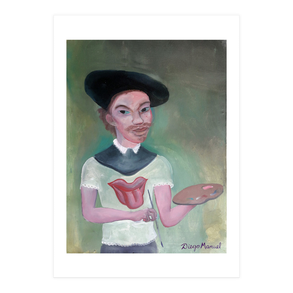 Rembrandt Rolling Fan (Print Only)