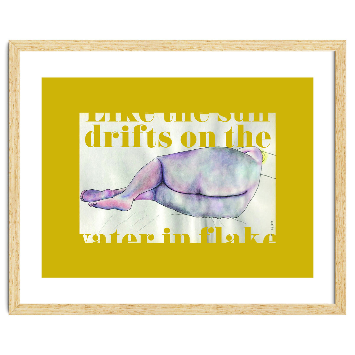 Like The Sun Drifts On The Water In Flakes