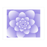 3d Abstract Purple Floral Spiral  (Print Only) thumbnail