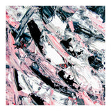 Modern Abstract Pastel Pink Black White Grey Acrylic Brushstrokes (Print Only) thumbnail