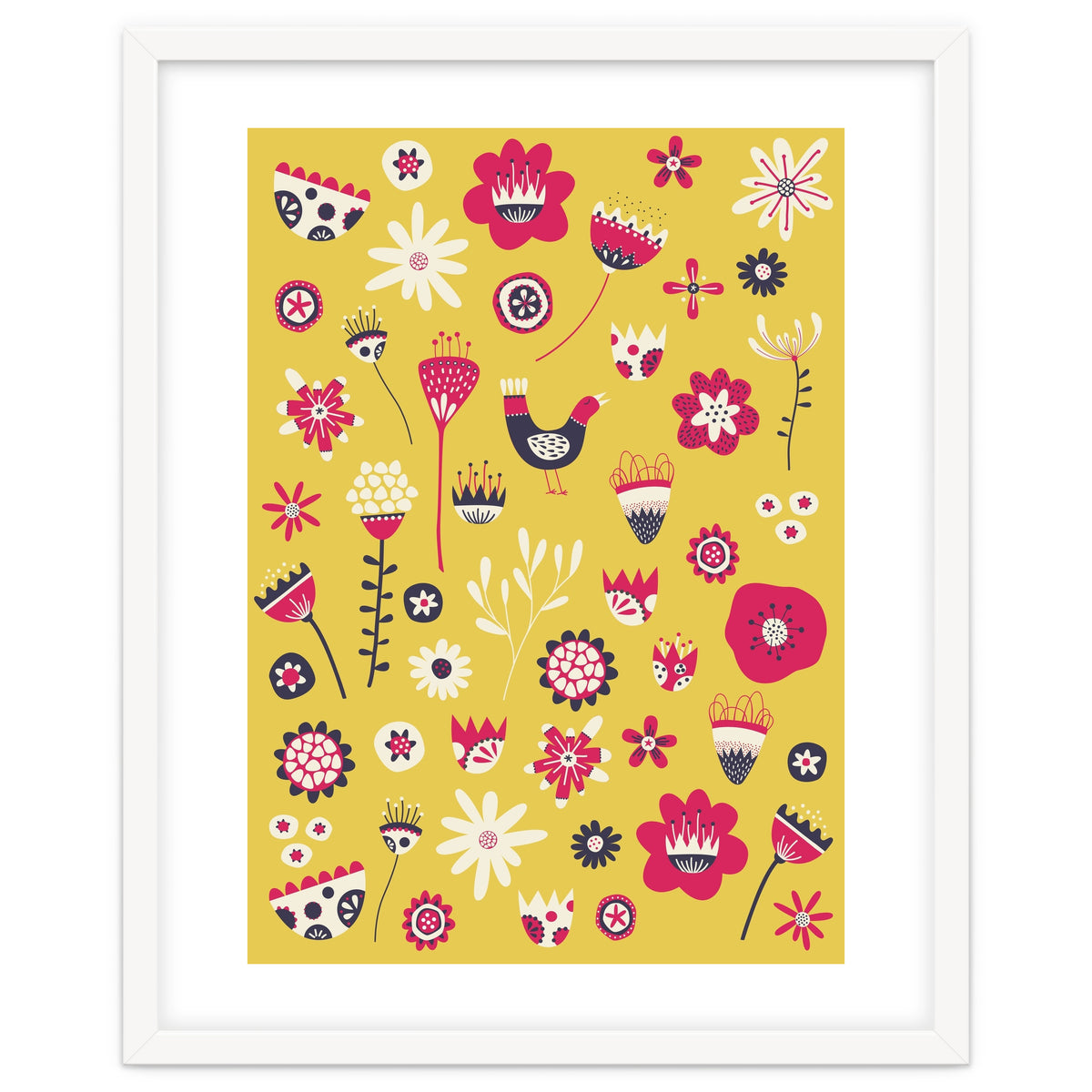 Spring Folk Floral Yellow