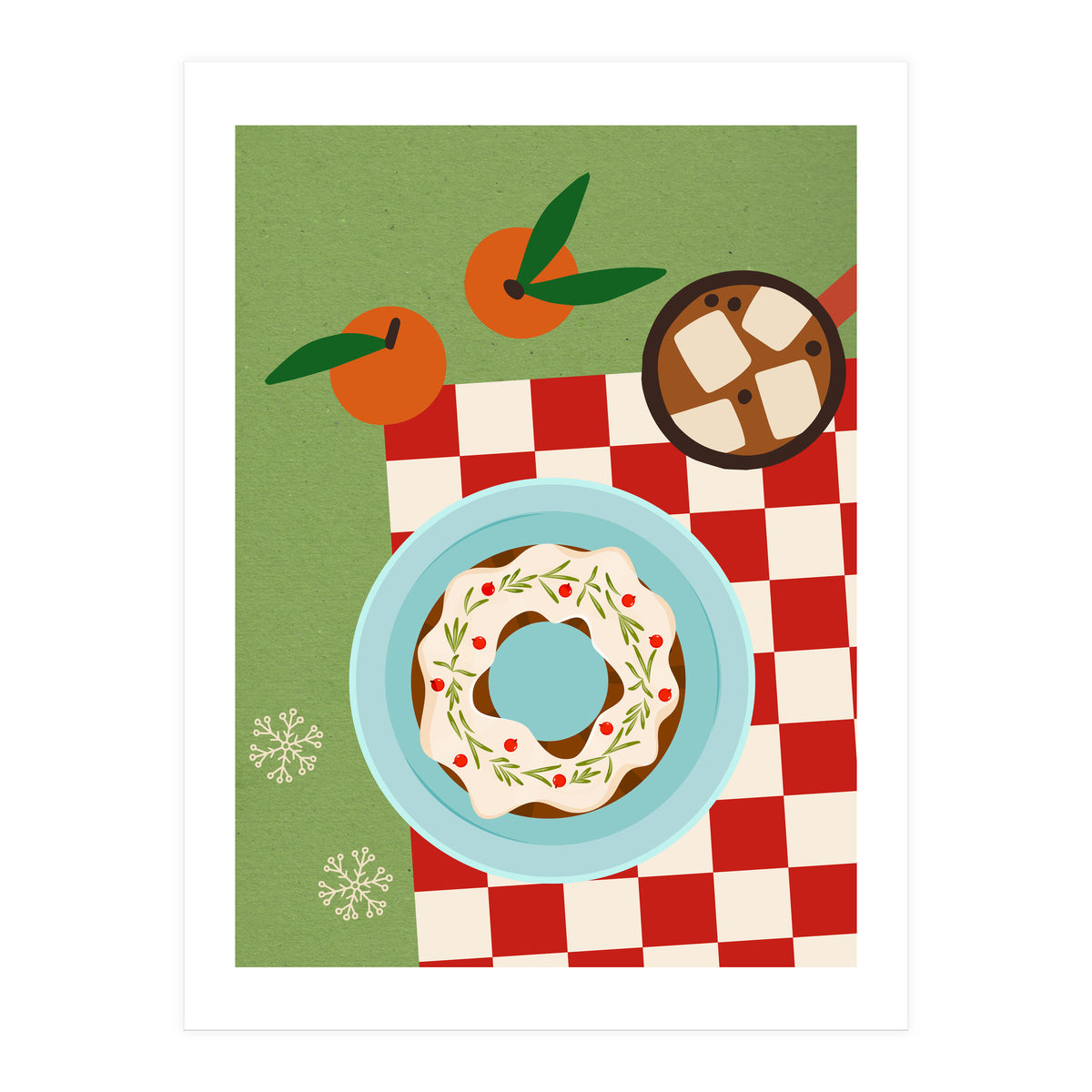Christmas Wreath Cake (Print Only)