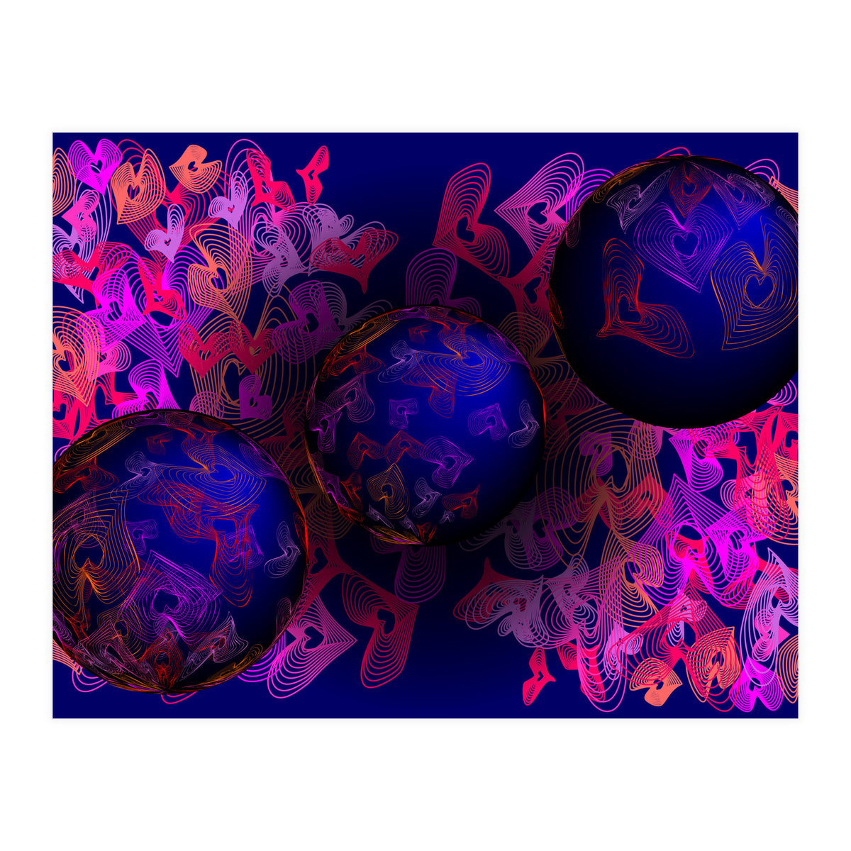 Hearts Of Planet Earth (Print Only)