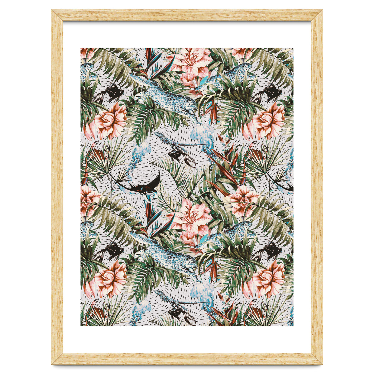 Paradisiacal flora and fauna