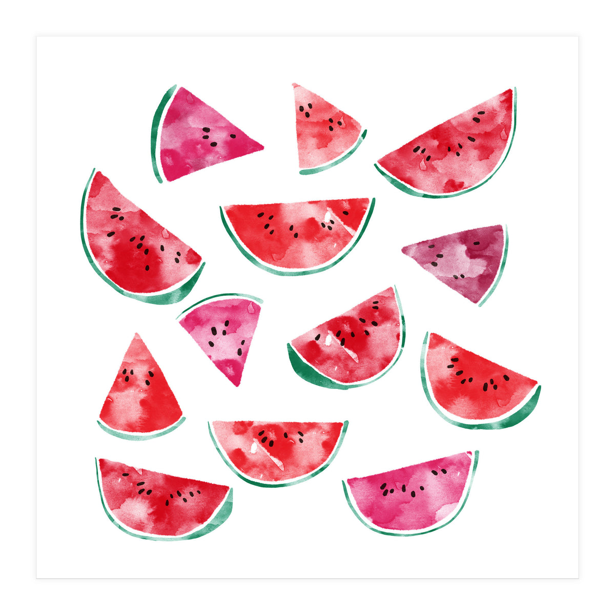 Watercolour Watermelons (Print Only)