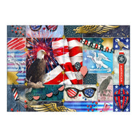 Americana Eagles Collage (Print Only)