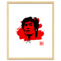 bruce lee in red