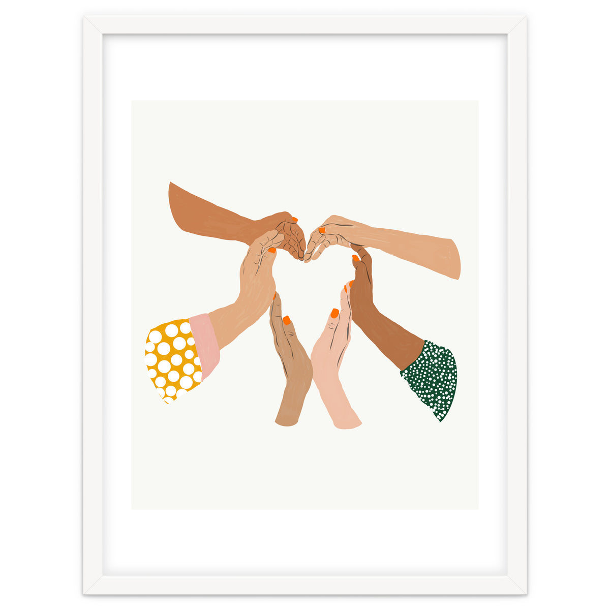 Indiscrimination | Anti-Racism Painting | Unity Illustration | Women Empowerment Growth Mindset