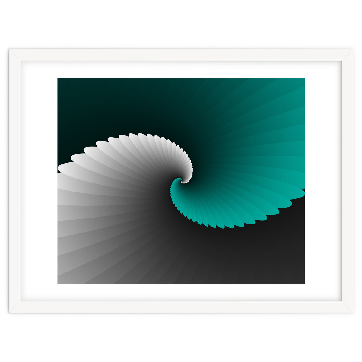 Turquoise Spiral Wings