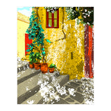The Path to Peace | Summer Architecture Travel | Exotic Places Vintage Bohemian House (Print Only) thumbnail