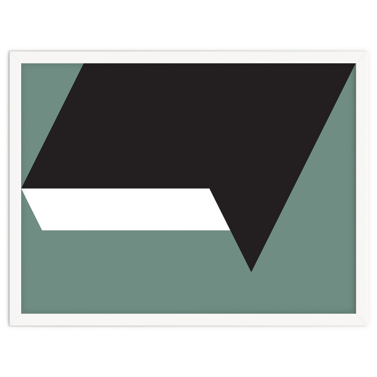 Geometric Shapes No. 85 - black, white & grey