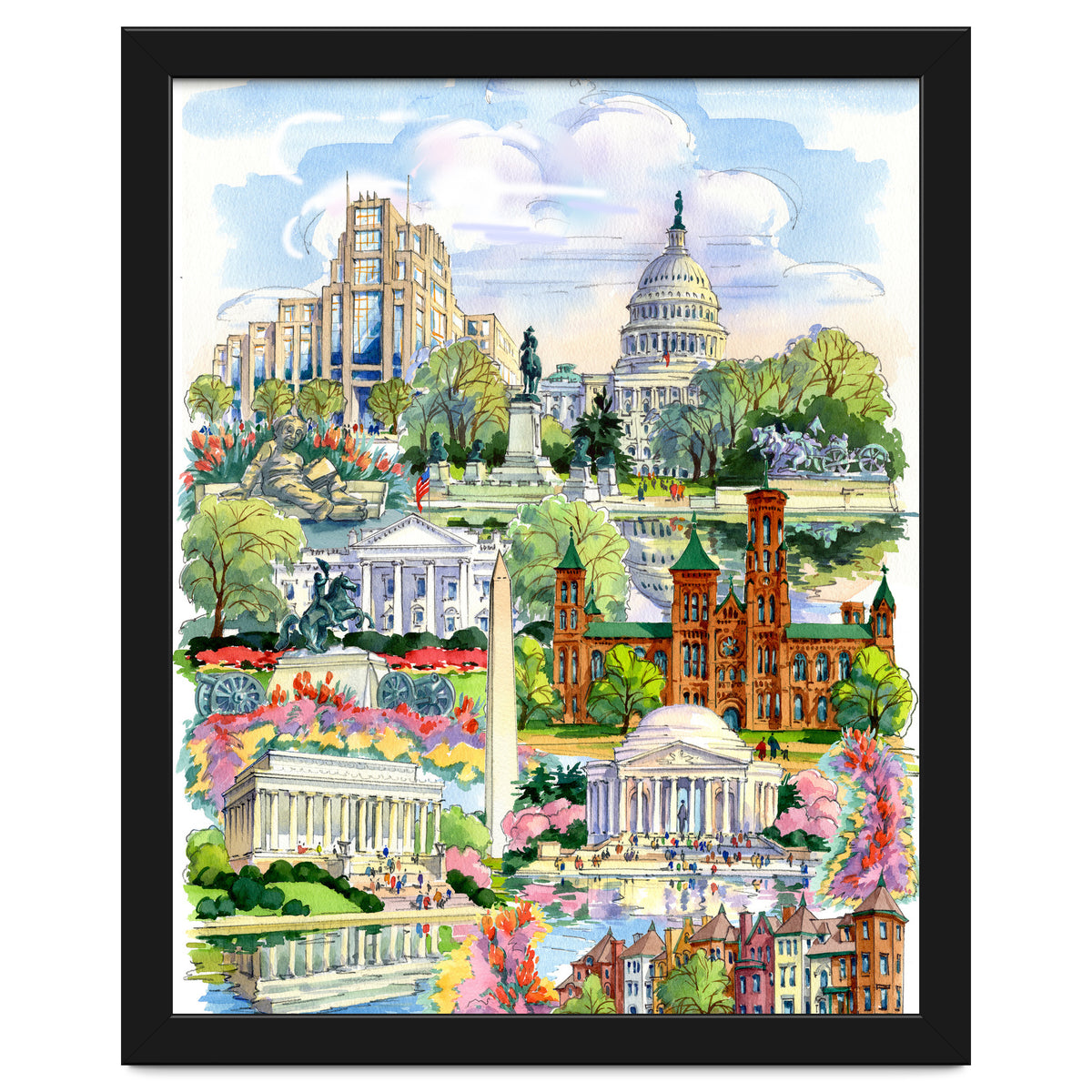 Washington District of Columbia Illustration