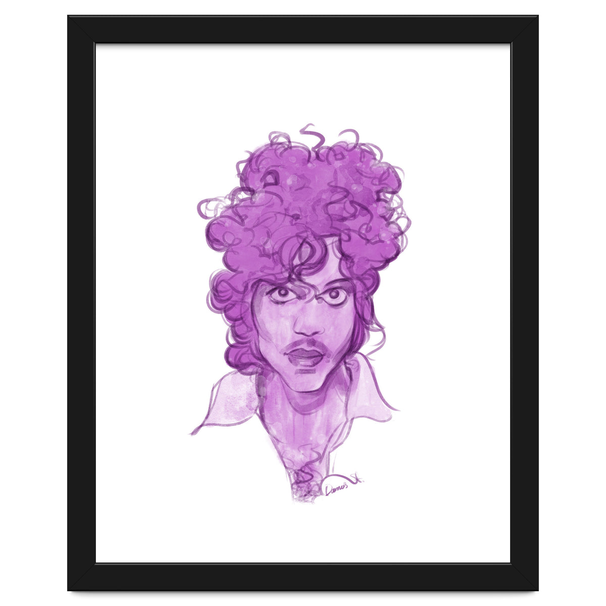 Prince Watercolor illustration