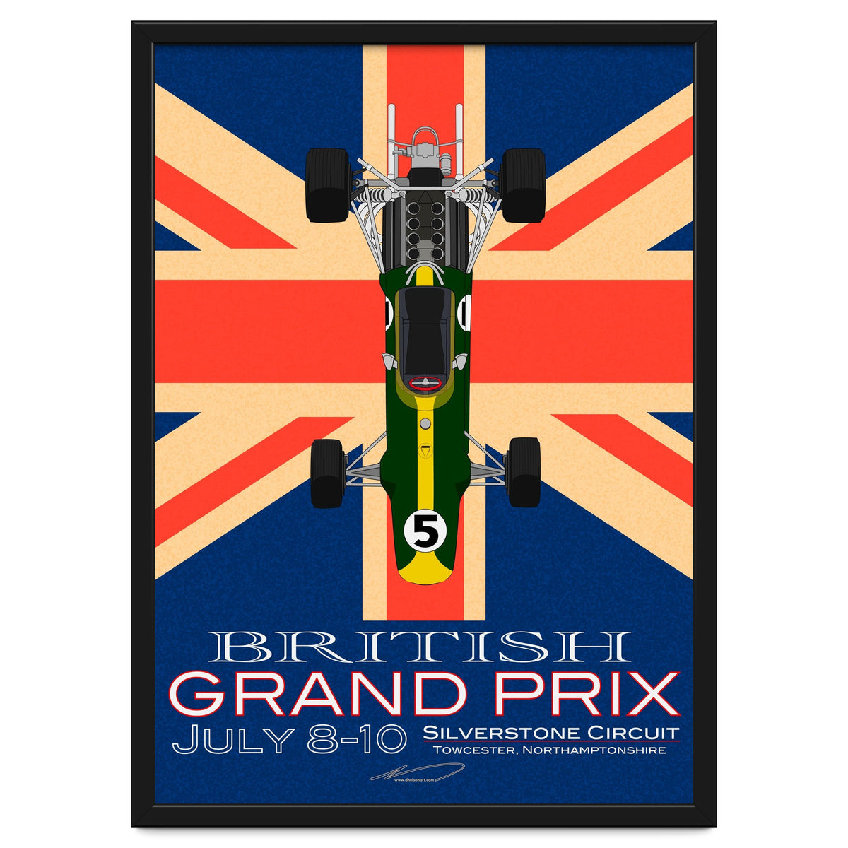 British Grand Prix poster