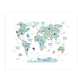 Animal World Map (Print Only) thumbnail