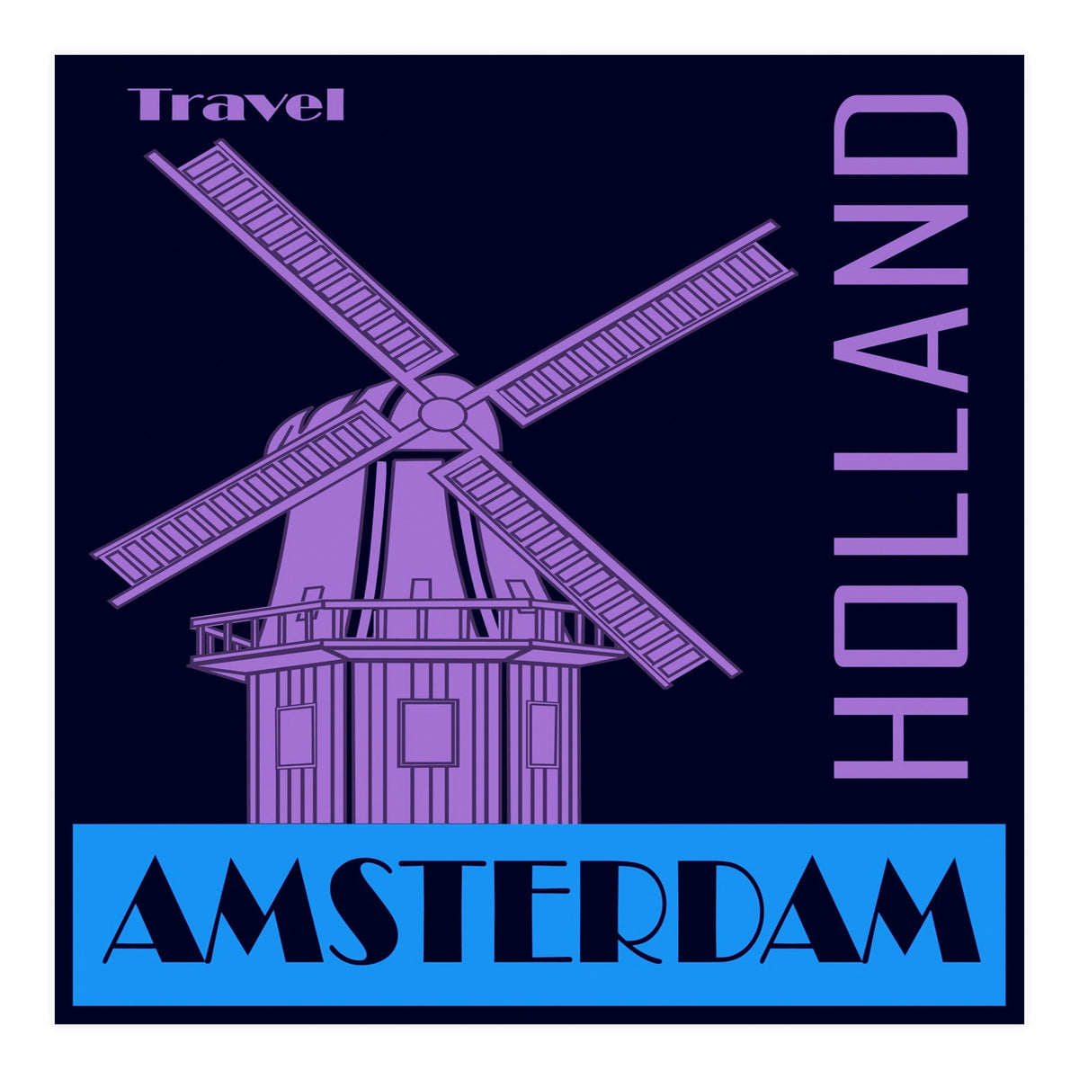 Travel Amsterdam Holland  (Print Only)