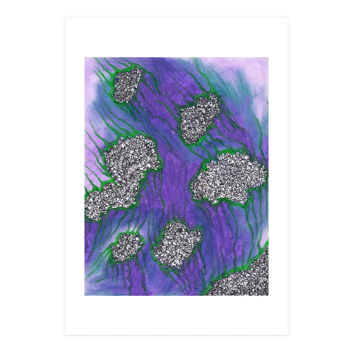 Purple Floating (Print Only)
