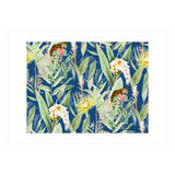 Leopard & Flowers (Print Only) thumbnail