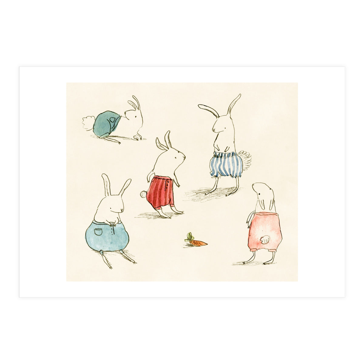 If Rabbits Wore Pants (Print Only)