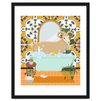 Ram Bathing in Moroccan Style Bathroom