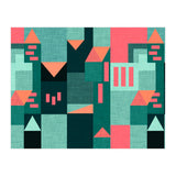 Green Klee houses (Print Only) thumbnail