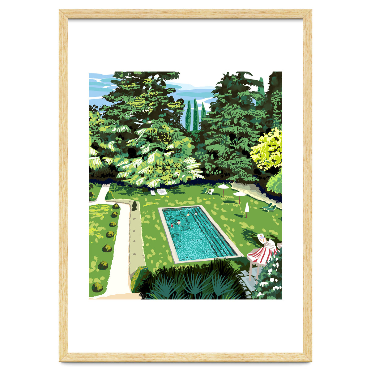 Life's Better Poolside | Vacation Travel Holiday Resort Swim | Architecture Summer Landscape