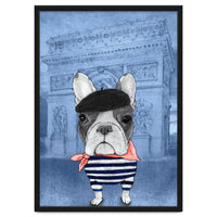 French Bulldog With Arc De Triomphe