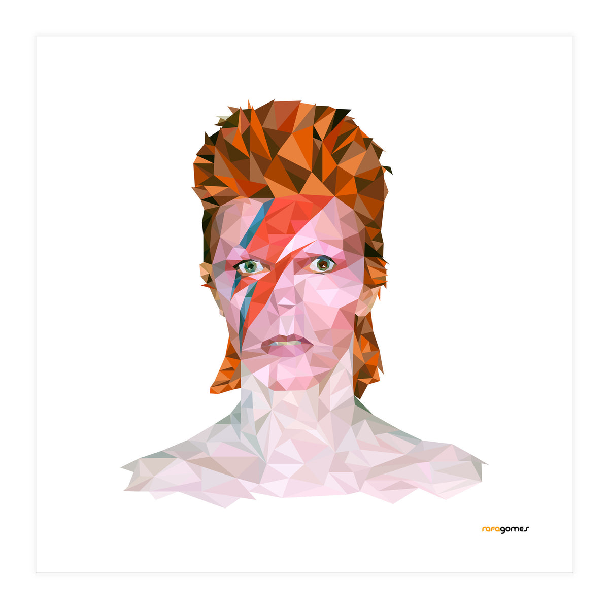 David Bowie Low Poly (Print Only)