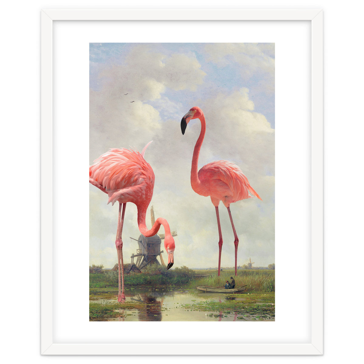 Fishing With Flamingos